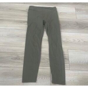 ASRV Activewear‎ Leggings Olive Green Cross Waist Athleisure Size S